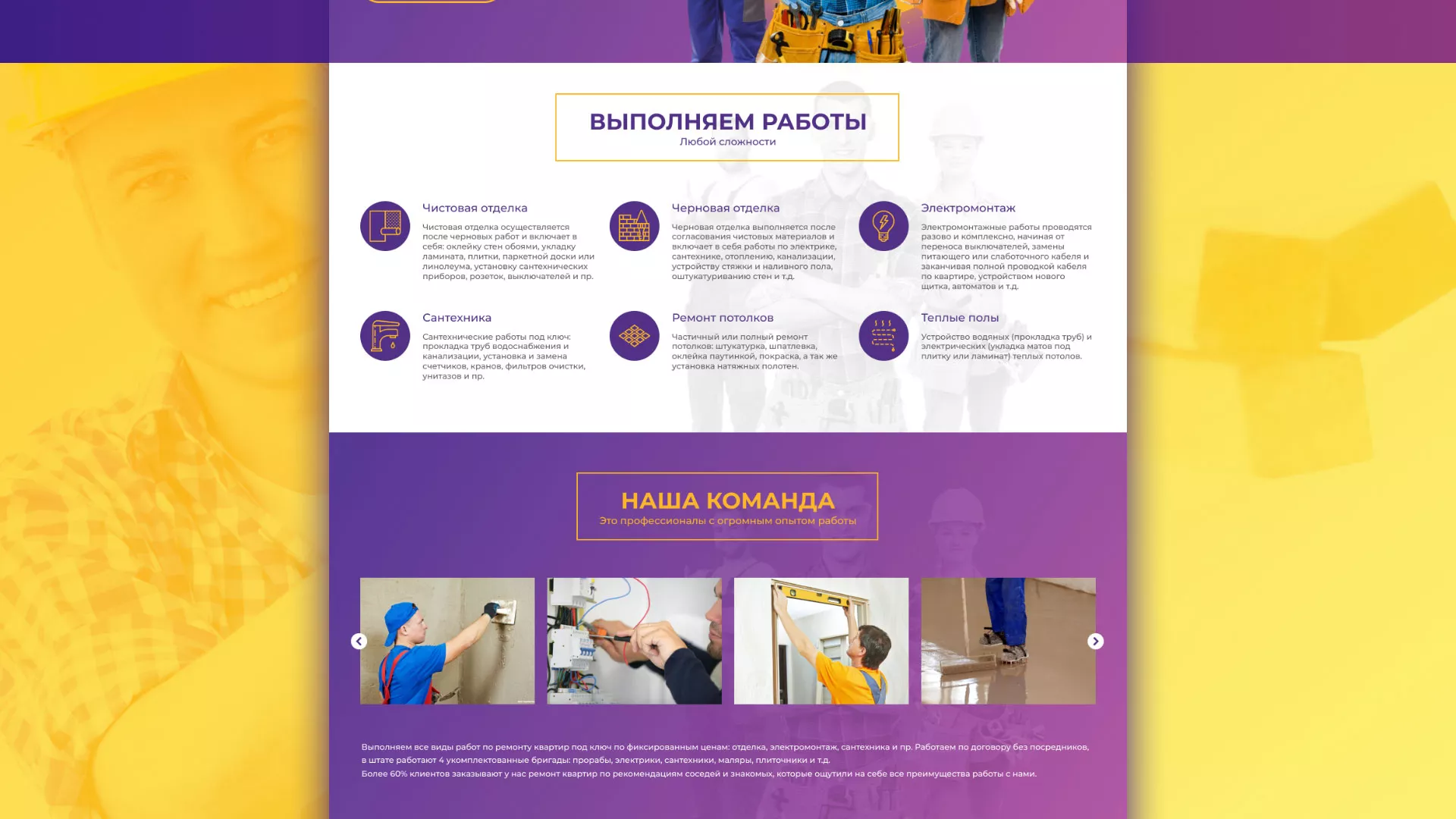 Разработка сайта строительной компании «Милана-Строй» в Можге