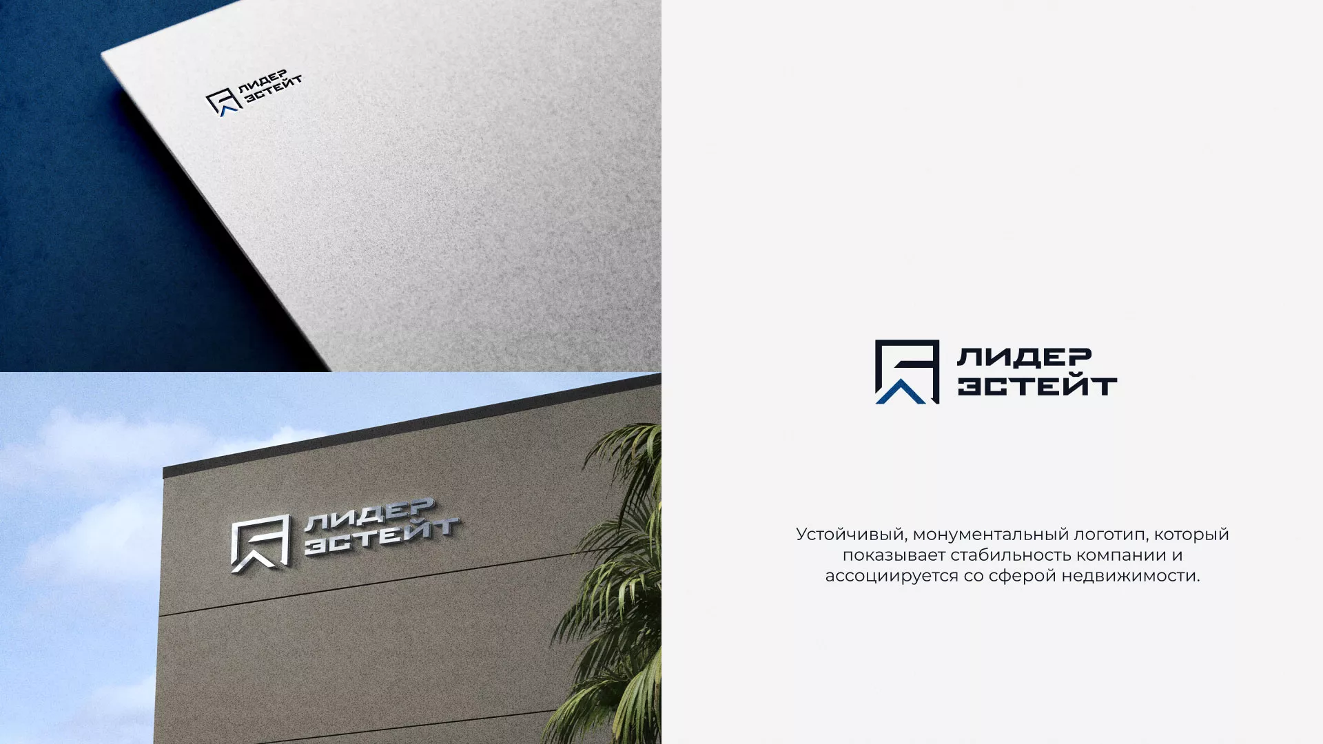Разработка логотипа агентства недвижимости «Лидер Эстейт» в Можге